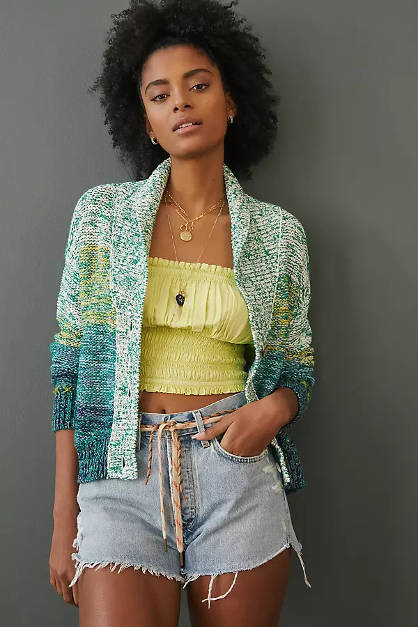 Pilcro Sunset Embroidered Cardigan | Anthropologie (UK)