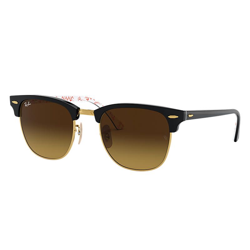 Ray-Ban Clubmaster @Collection Black Sunglasses, Brown Lenses - Rb3016 | Ray-Ban (US)