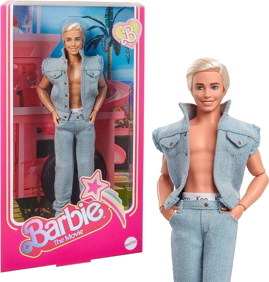 Barbie The Movie Collectible Ken Doll Wearing All-Denim Matching Set with Original Ken Signature ... | Amazon (US)