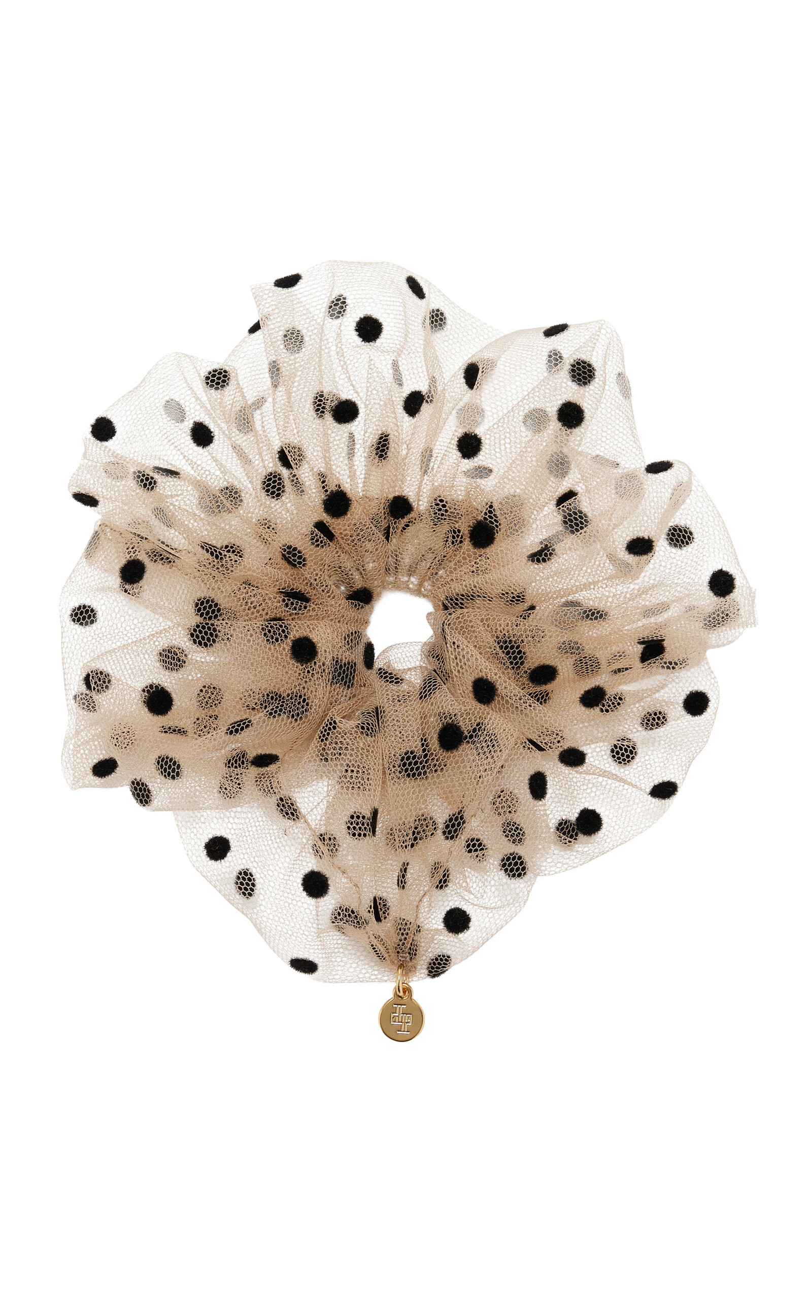 Lelet NY Juliette Polka-Dot Tulle Scrunchie - Moda Operandi | Moda Operandi (Global)