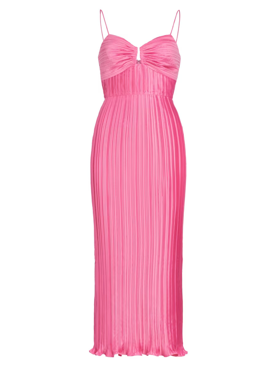 Dannie Pleated Midi-Dress | Saks Fifth Avenue