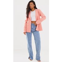 Pink Tailored Double Breasted Blazer | PrettyLittleThing US