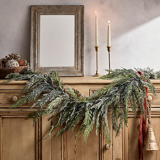 Faux Cedar Garland, Snowy | Terrain