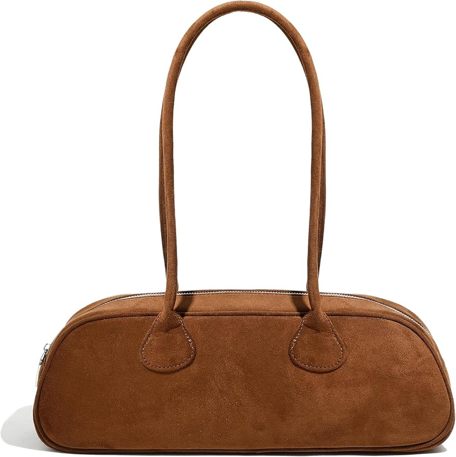 Women\u2019s Faux Suede Long Handled Underarm Handbag, 2025 Trendy Bohemian Luxury Phone Bag, Bro... | Amazon (UK)