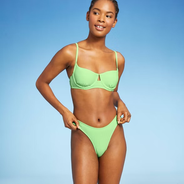 Juniors' Cheeky High Leg Scoop Bikini Bottom - Xhilaration™ | Target