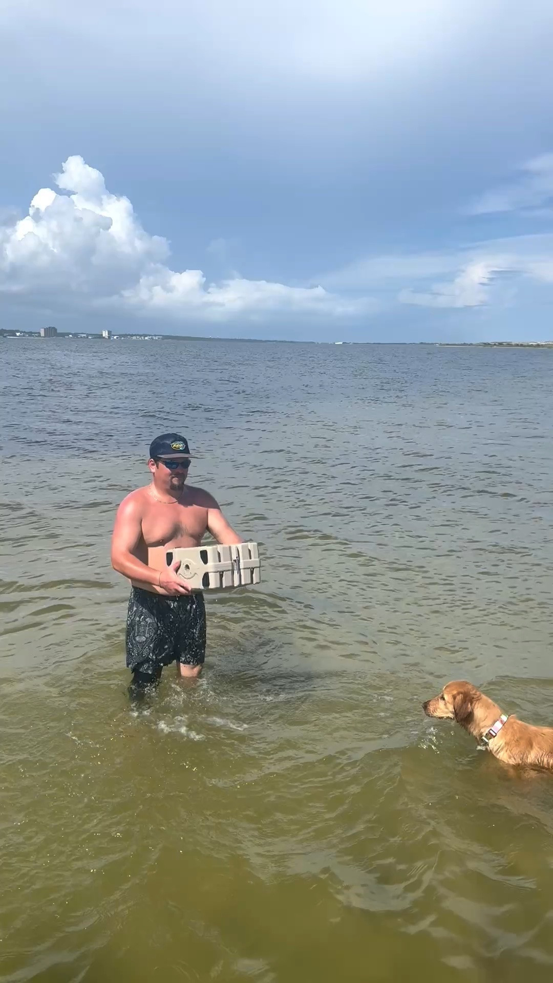 The BEST speaker!! It’s waterproof and you can sync them up if you buy multiple ones! The volume and quality is insane.