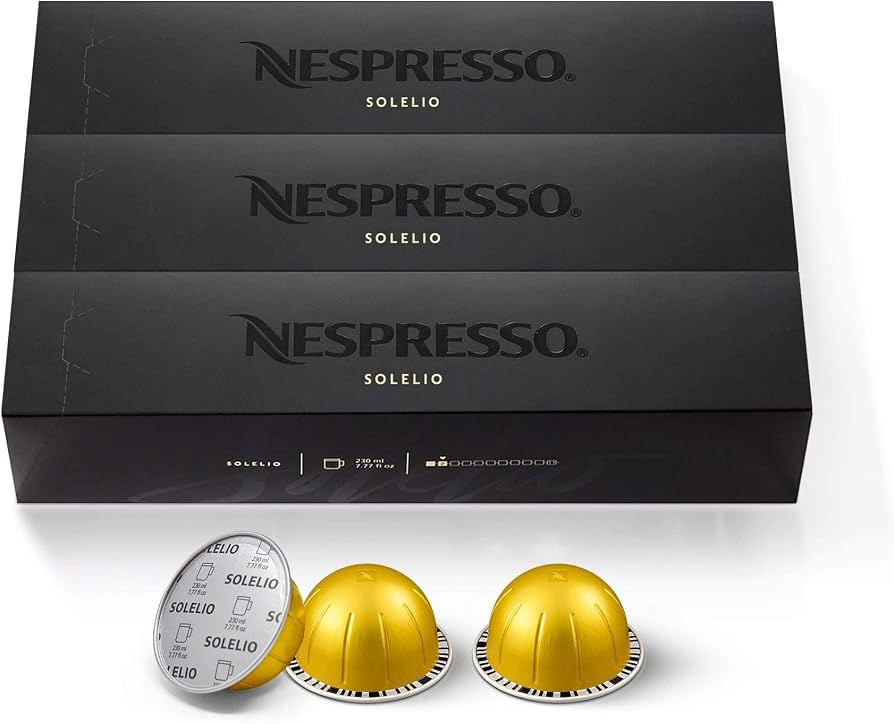 Nespresso Capsules Vertuo, Solelio, Mild Roast Coffee, 30-Count Coffee Pods, Brews 7.8 oz. | Amazon (US)
