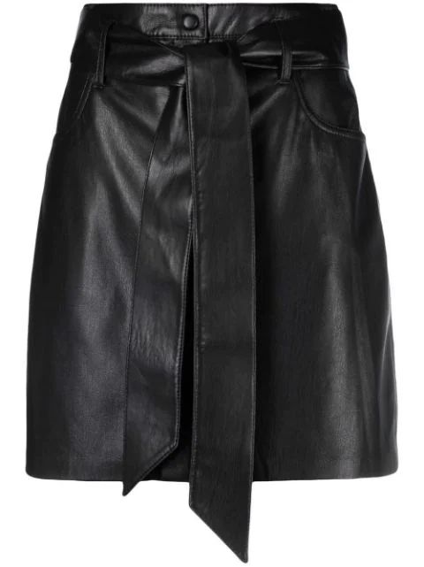 Nanushka A-line Belted Mini Skirt - Farfetch | Farfetch Global
