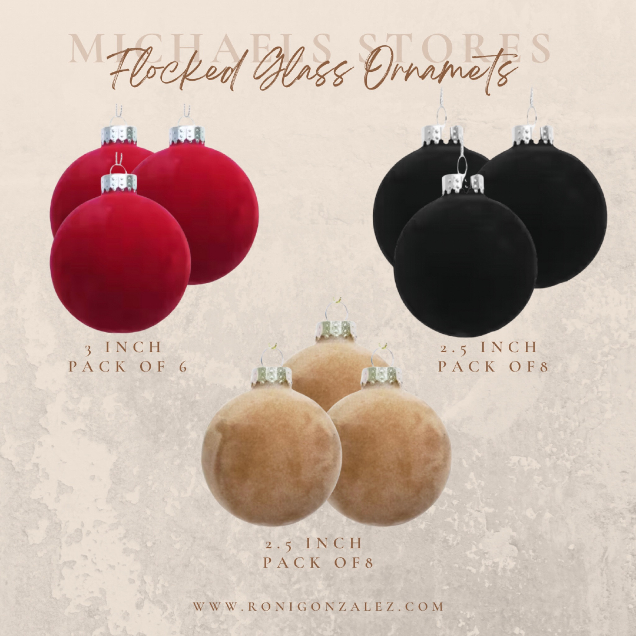Michaels Stores has these beautiful glass flocked Christmas Ornaments for $5.99 each pack of 6 or 8  

#michaels #christmasornaments #flocked #flockedornaments #christmasdecor #ronigonzalez

#LTKSeasonal #LTKHolidaySale #LTKHoliday