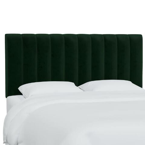 Velvet Channel Tufted Reese Upholstered Headboard | World Market