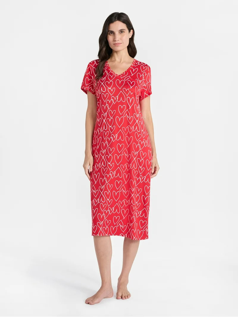 Way to Celebrate Women's Midi Chemise, Sizes S to 3X | Walmart (US)