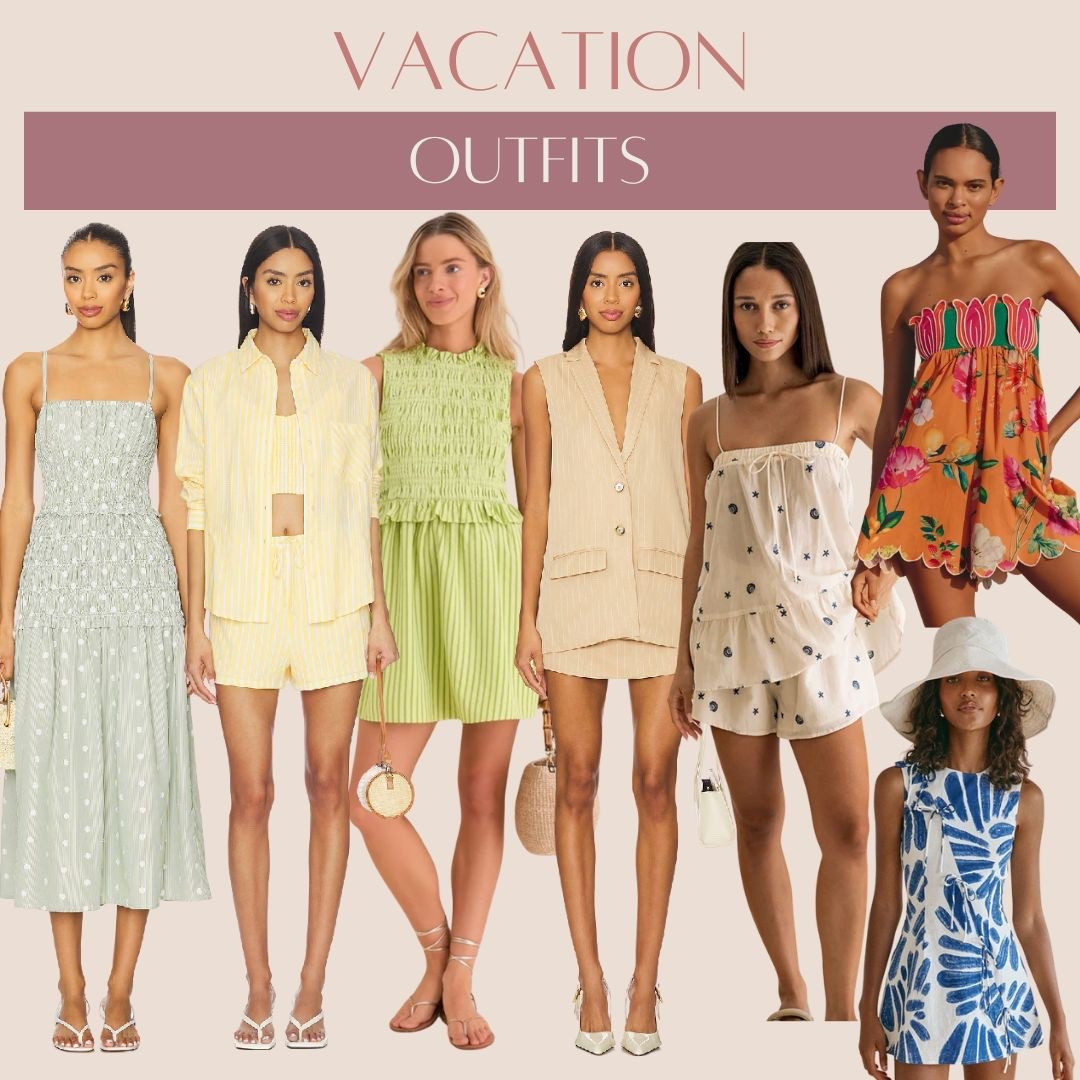 Vacation outfits I’m loving for upcoming Summer trips! #vacation #travel @Revolve #dress #vacationoutfit #springdress 

#LTKootd #LTKSaleAlert #LTKTravel