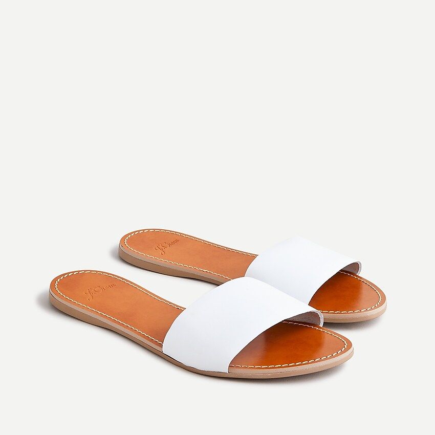 Capri slide sandals in vachetta leather | J.Crew US