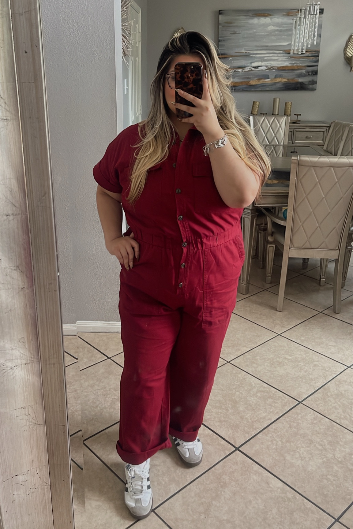 maroon/red jumpsuit outfit ❤️

#LTKStyleTip #LTKMidsize #LTKPlusSize