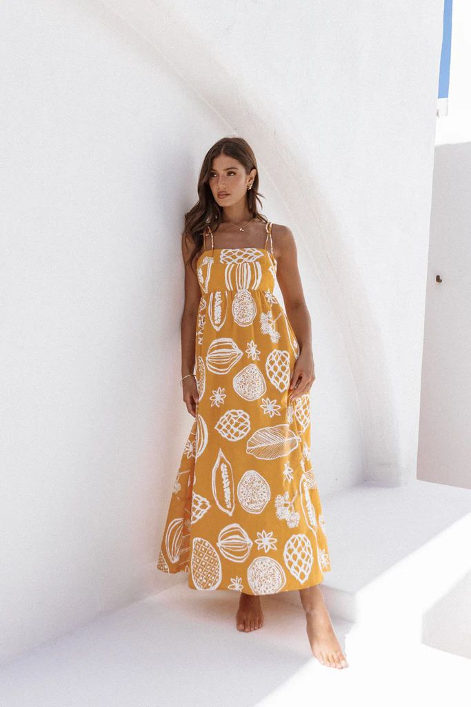 Sloane Maxi Dress - Yellow | Petal & Pup (US)