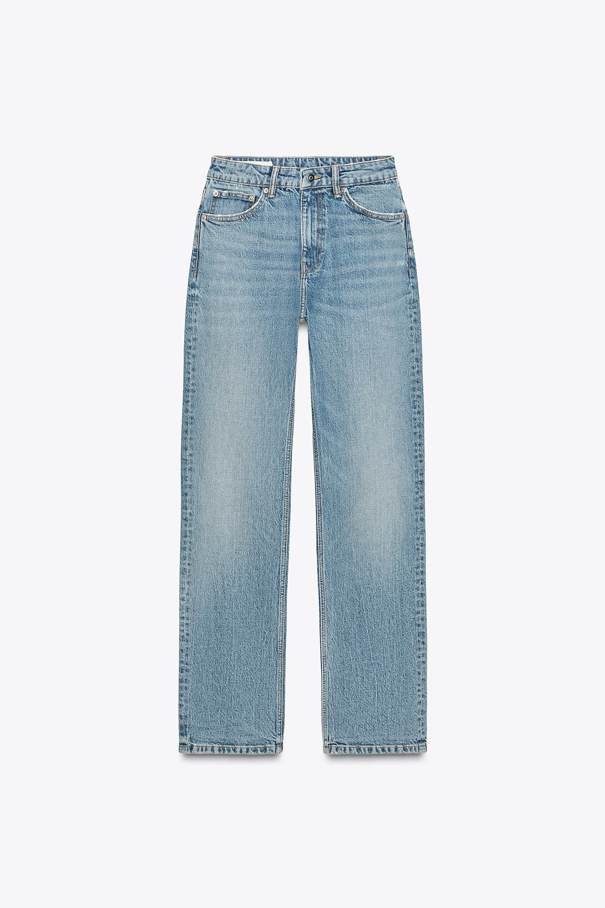 TRF HI-RISE STRAIGHT LEG JEANS | Zara US