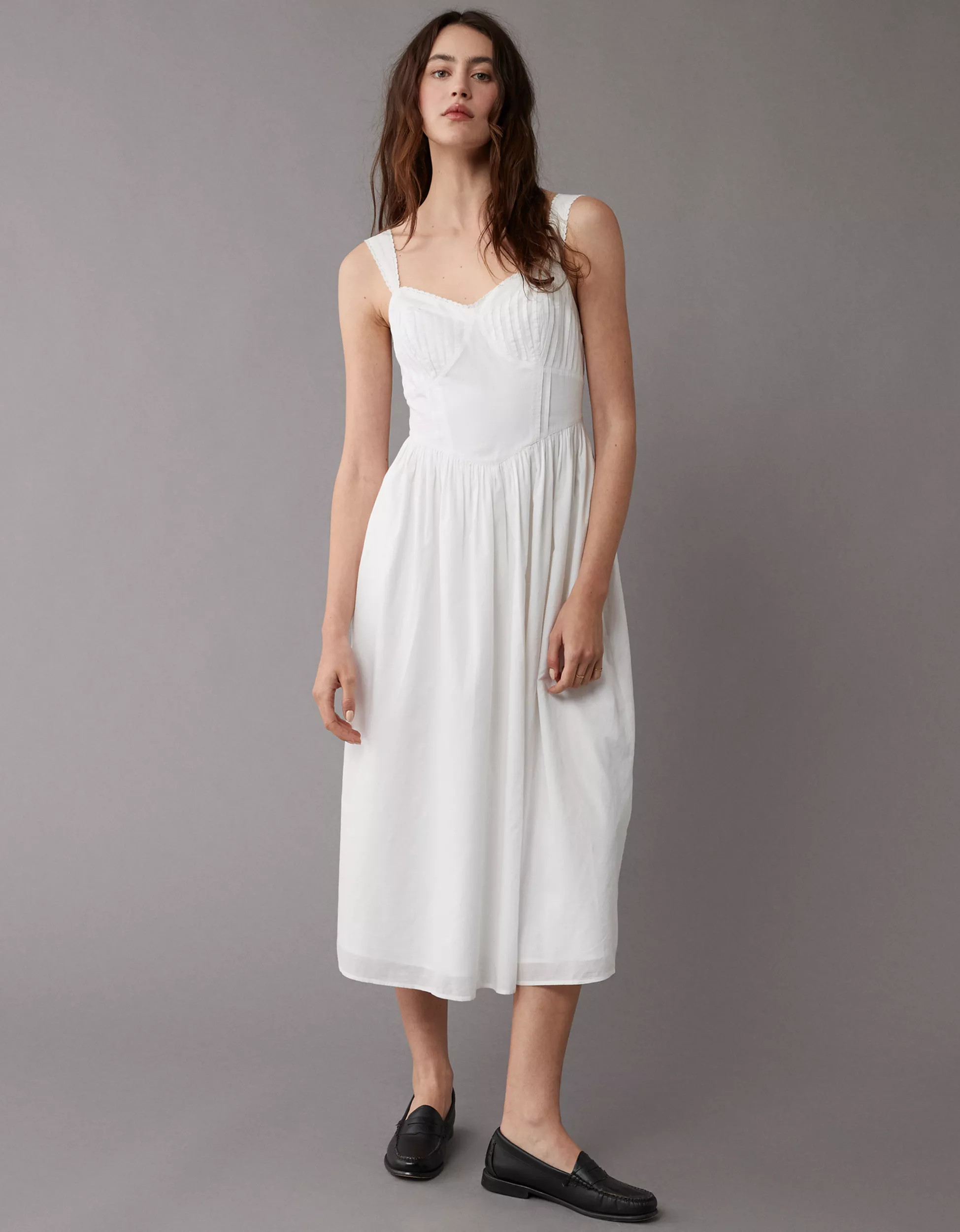 AE Corset Midi Dress | American Eagle Outfitters (US & CA)