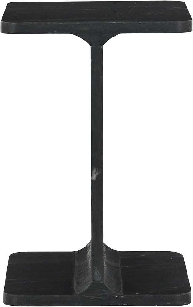 Jofran Enzo Luxury Genuine Solid Marble Icon End Table,Black | Amazon (US)