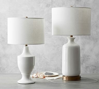Emilie USB Table Lamp | Pottery Barn (US)