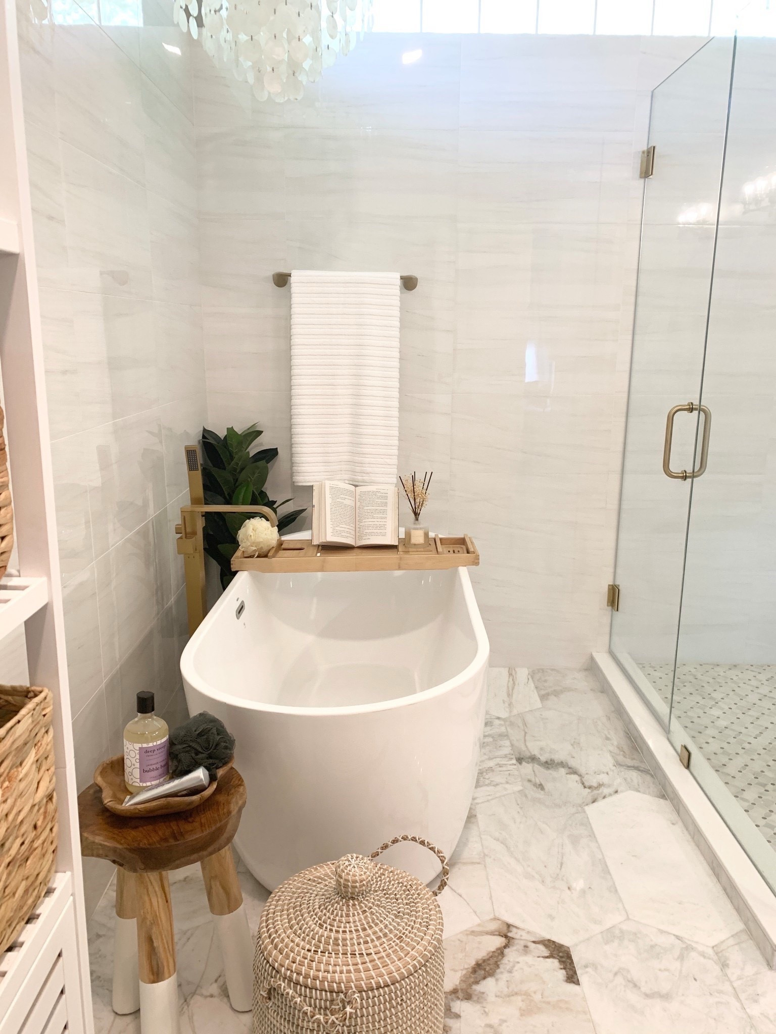 A bath caddy makes a nice Mother’s Day gift!  Bathroom decor, relaxing bath, home decor 

#LTKHome #LTKMothersDay #LTKdayinmylife