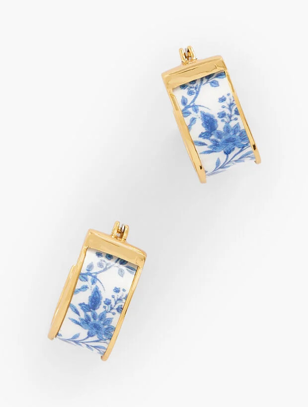 Toile Hoop Earrings | Talbots