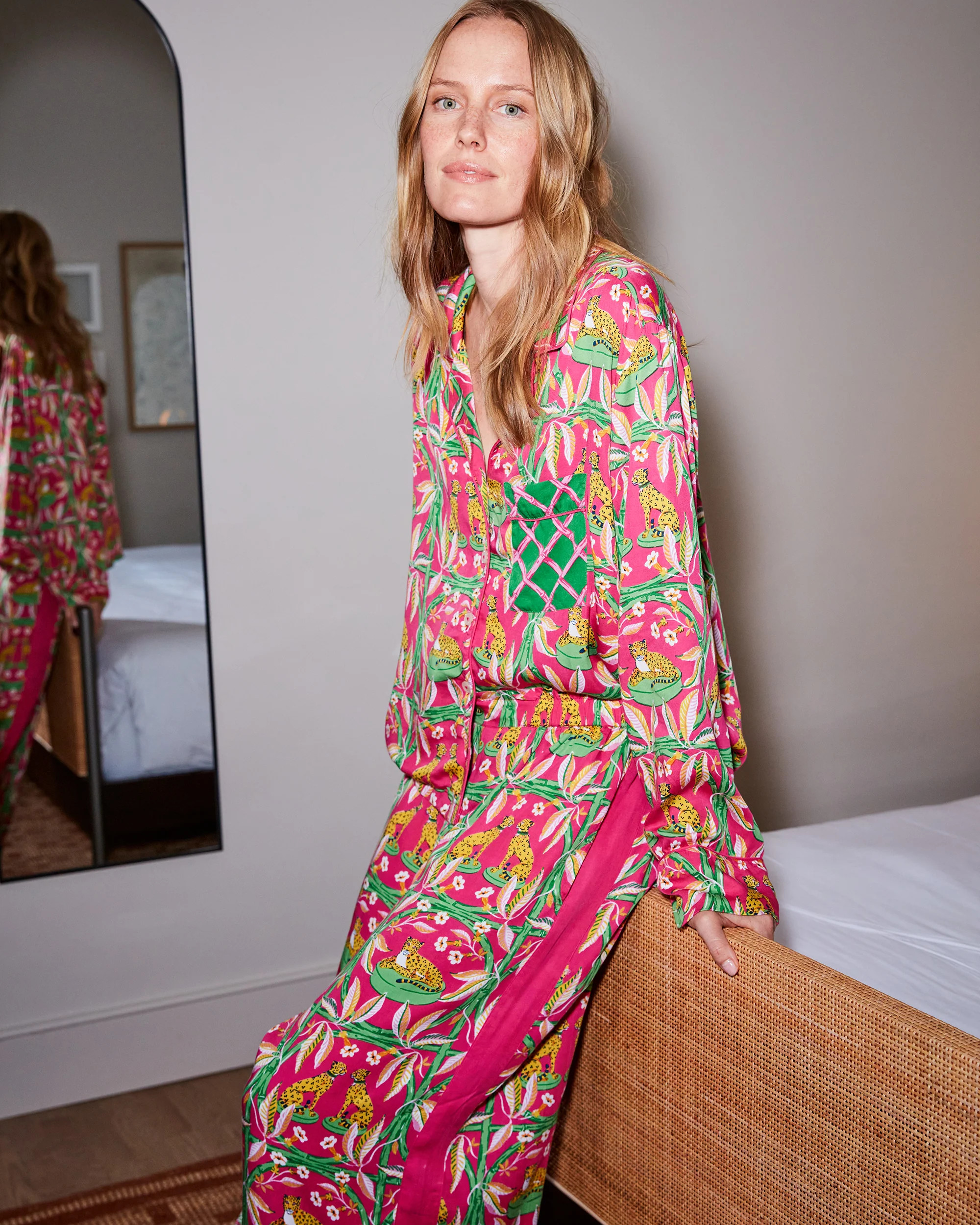 Royal Cheetah - Eco Satin Rittenhouse Set - Pink Palace | Printfresh