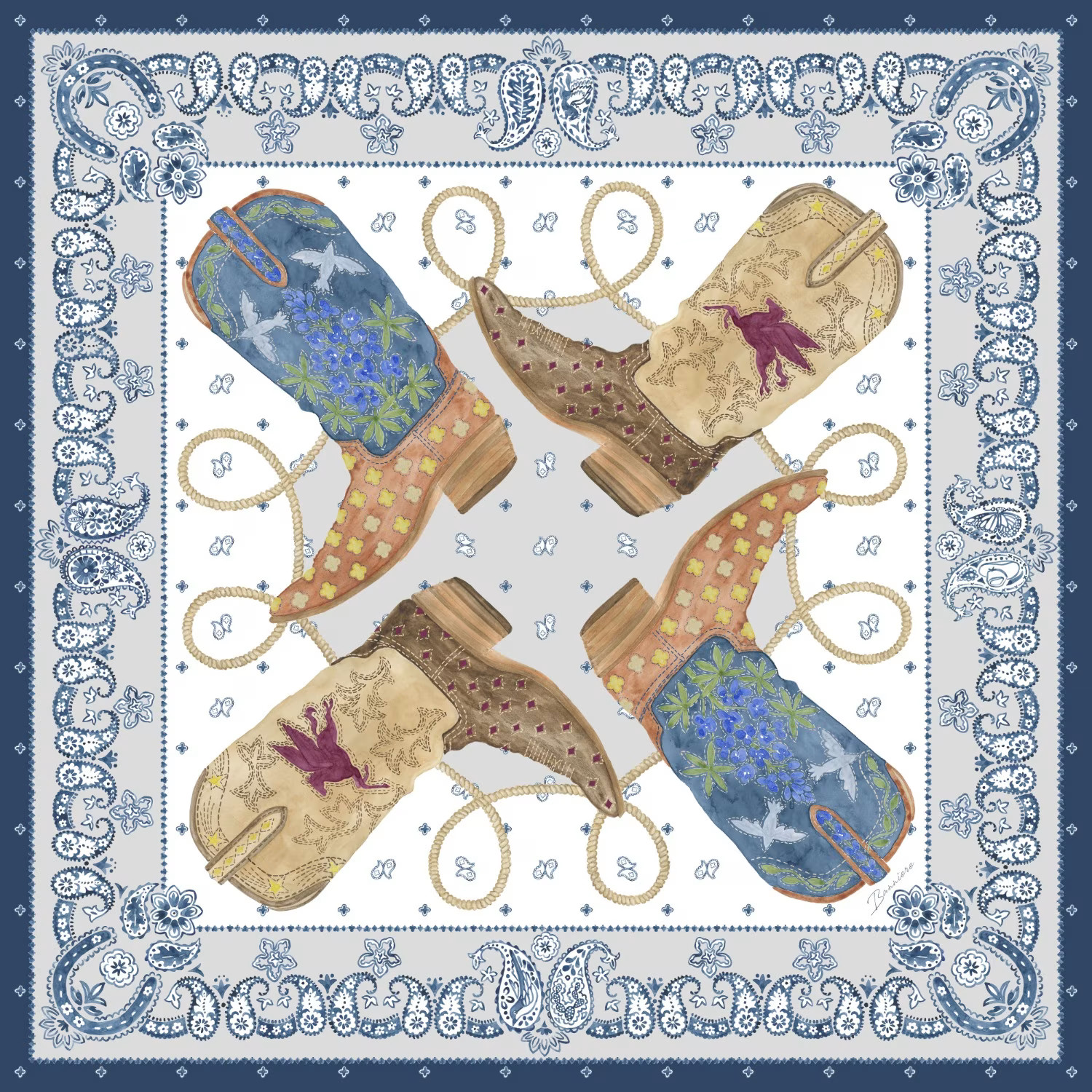 Dallas Silk Scarf | Wolf & Badger