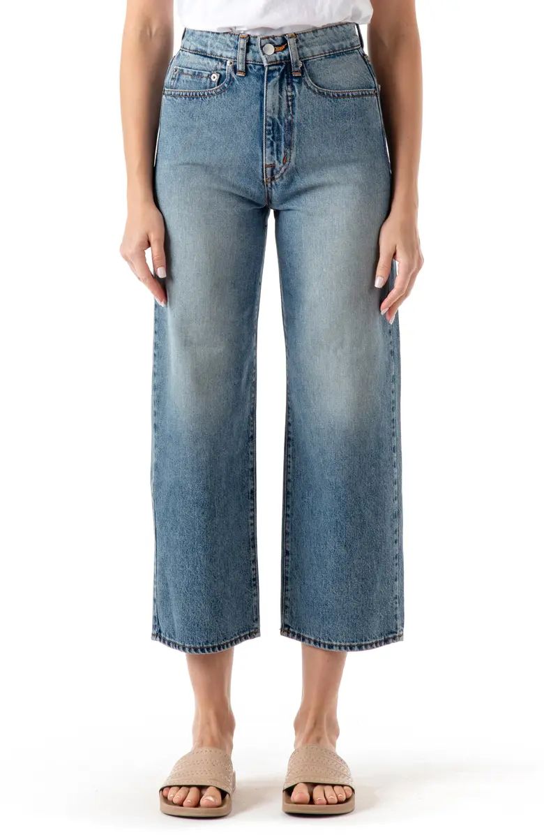 Savannah High Waist Crop Wide Leg Jeans | Nordstrom