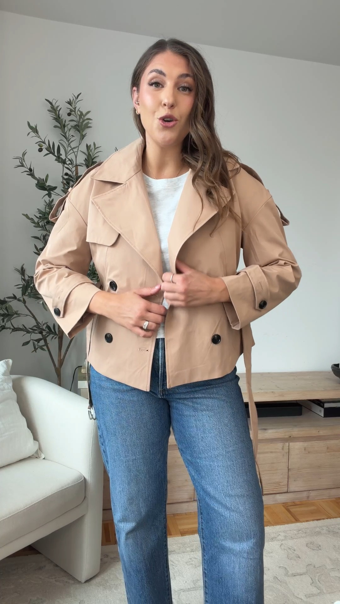 The easiest polished fall outfit featuring a cropped trench coat, classic tee and straight-leg jeans. Timeless, flattering and perfect for work, errands or weekend plans.

Amazon fashion, fall outfit, cropped trench coat, casual chic style, straight leg jeans, transitional outfit, neutral fashion, everyday fall look

#LTKTall #LTKmomlife #LTKSeasonal