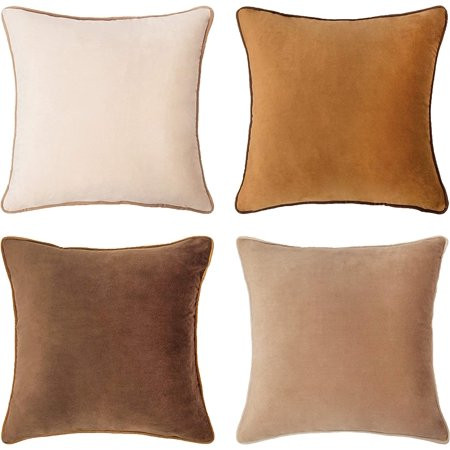 Decorative Throw Pillow Covers Cushion Cases Set of 4 Soft Velvet Modern Double-Sided Designs Mix an | Walmart (US)