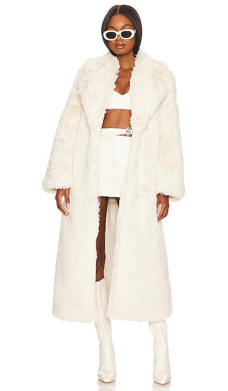 Camila Coelho Francisca Coat in Ivory. - size M | Revolve Clothing (Global)