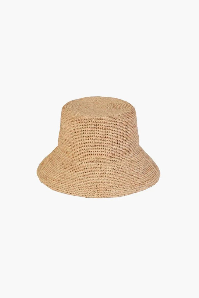 Lack of Color The Inca Bucket Straw Natural | Solid & Striped