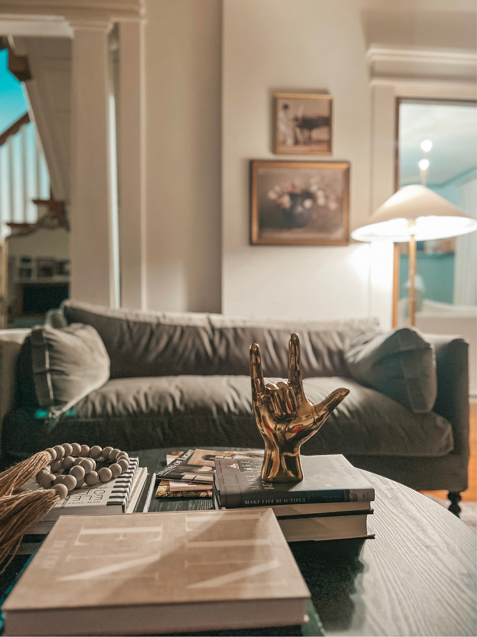 Shop my Kathy Kuo Home sofa and decorative brass hand!

#LTKhome #LTKFind #LTKGiftGuide