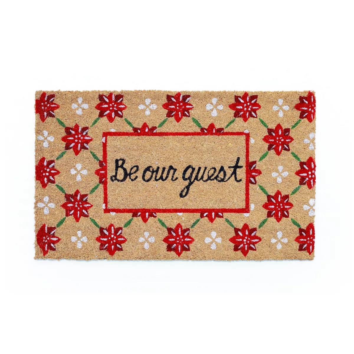 St. Nicholas Square® Be Our Guest 18'' x 30'' Coir Doormat | Kohl's
