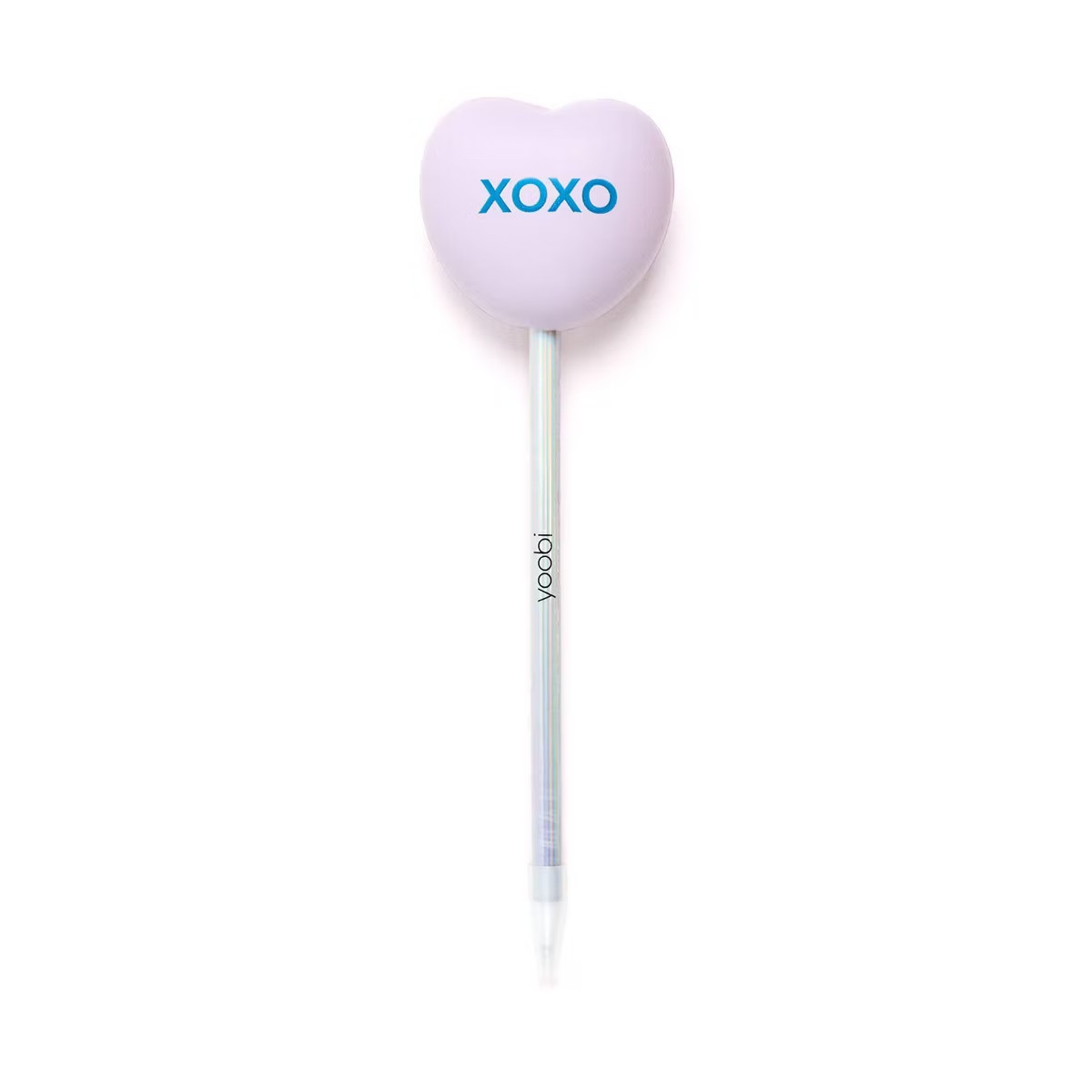 Yoobi Novelty Ballpoint Pen Squishy Topper Lilac Heart | Target