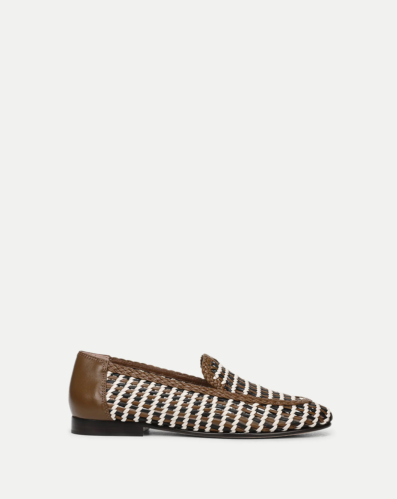 Prilla Woven Leather Loafer | Veronica Beard