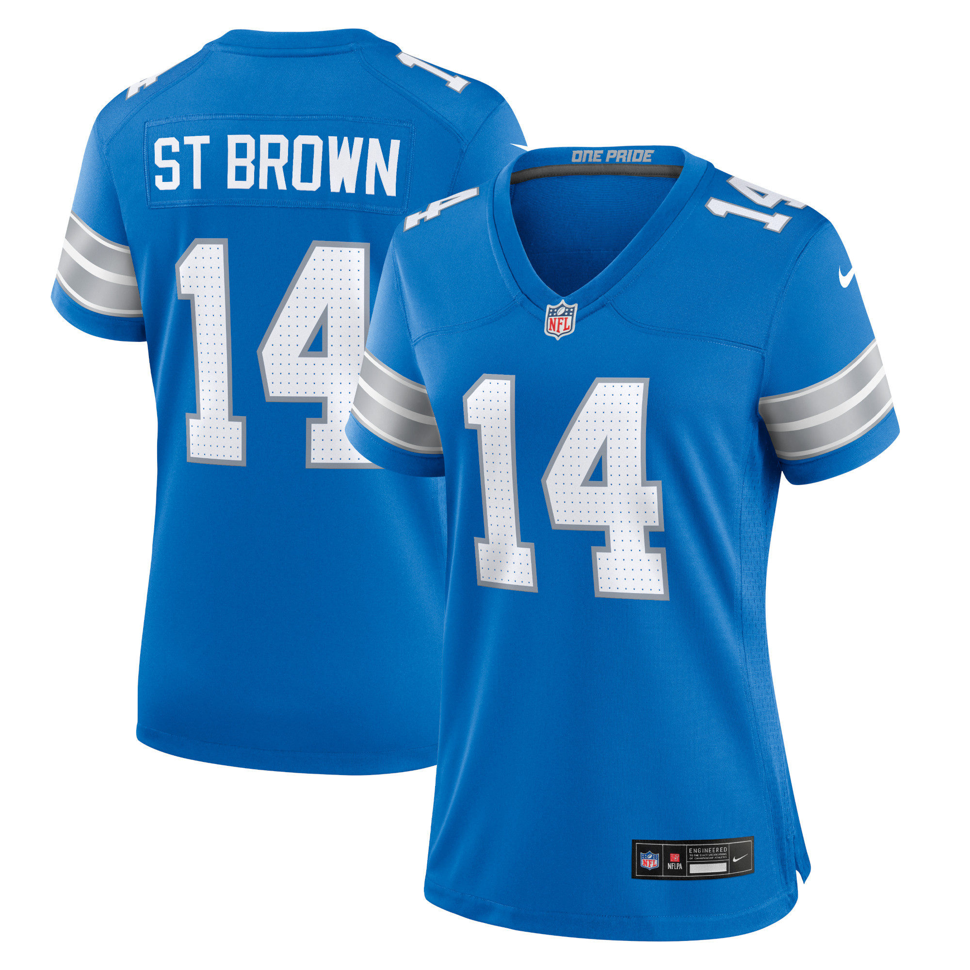 Women's Nike Amon-Ra St. Brown Blue Detroit Lions Team Game Jersey | Fanatics