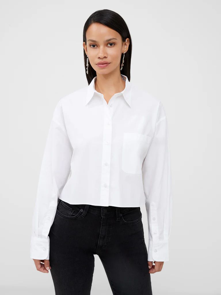 Alissa Cotton Cropped Shirt | French Connection (US)