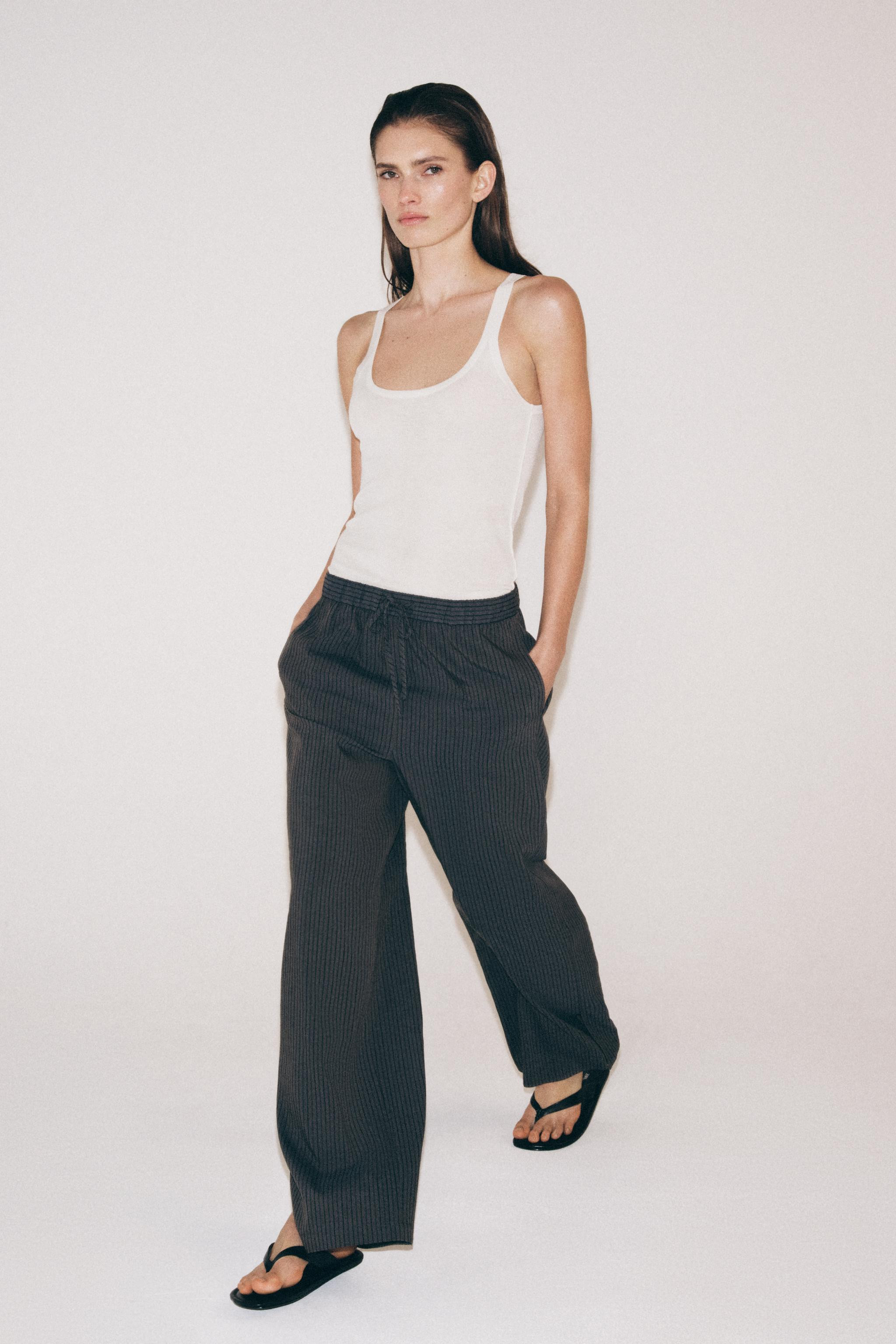 ZW COLLECTION STRIPED PAJAMA PANTS | Zara US
