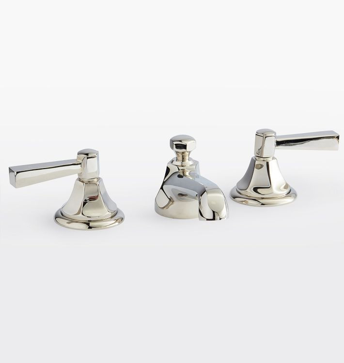 Canfield Lever Handle Widespread Bathroom Faucet | Rejuvenation