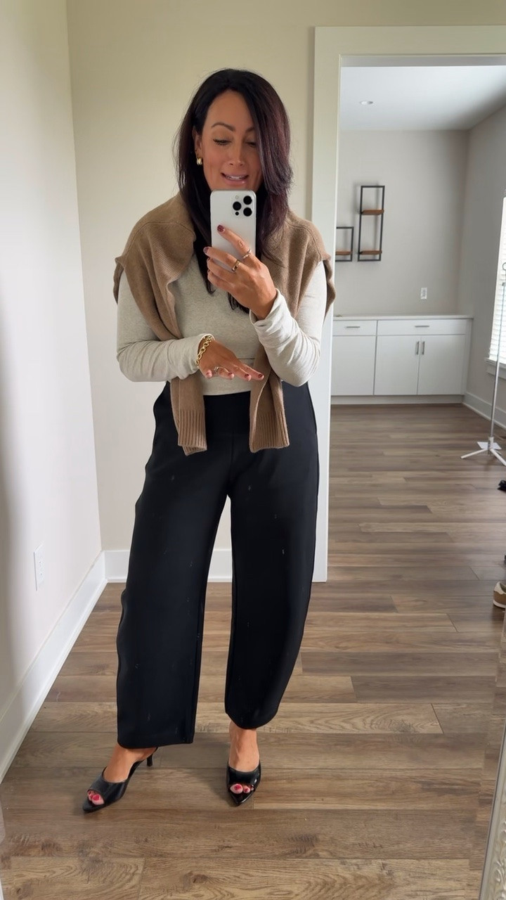 Weekly Target Tuesday finds! 🎯 Target heels are sooo good and easy to walk in. Easy to dress up these pants. Medium in pants, a little big @Target

#LTKootd #LTKSeasonal #LTKdayinmylife