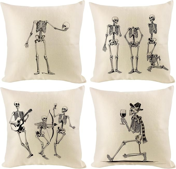 Halloween Throw Pillow Covers 20x20 inch Set of 4 | Amazon (US)
