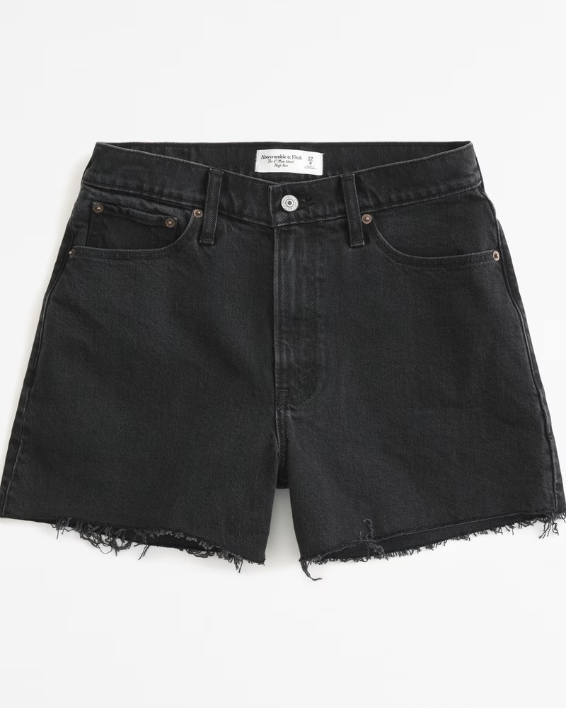 Women's Curve Love High Rise 4" Mom Short | Women's Bottoms | Abercrombie.com | Abercrombie & Fitch (US)