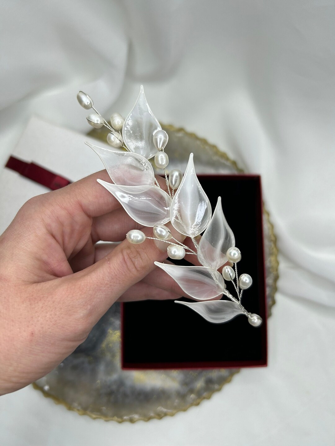 Bridal Hair Comb, Bride Gift, Hair Stick, Wedding Hair Piece, Pearl Hair Pins,bridal Headpiece,le... | Etsy (US)