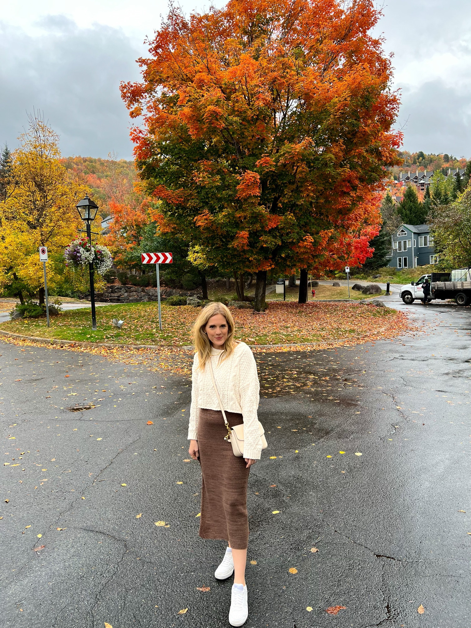 Fall casual look 
Brown skirt 
Free people skirt 
Midi skirt 
Sweater skirt 
Cropped sweater 
Altard state chenille sweater
White sneakers 
White coach bag 
Nike court vision 
Nike Air Force ones 

#LTKshoecrush #LTKSeasonal #LTKfindsunder100