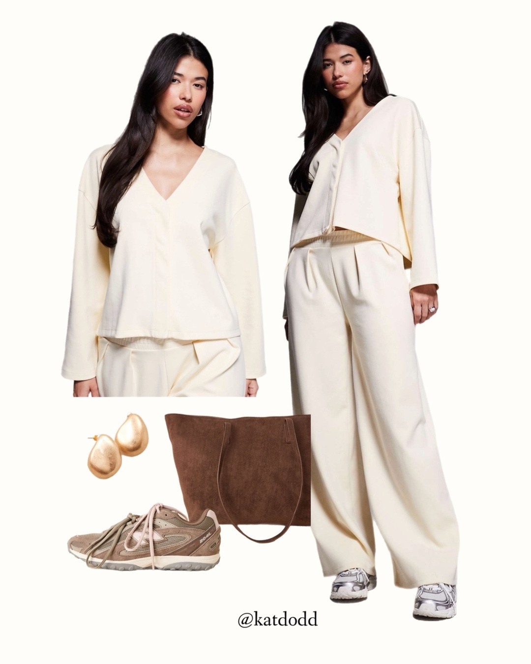 Under £25 coord! 🤍 on sale and looks perfect for these January days xxx


ASOS cream coord slouchy shoulder chocolate brown suede bag new balance 204L gold jewellery 

#LTKwinter #LTKuk #LTKstyletip