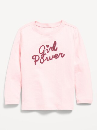 Long-Sleeve Graphic T-Shirt for Toddler Girls | Old Navy | Old Navy (US)