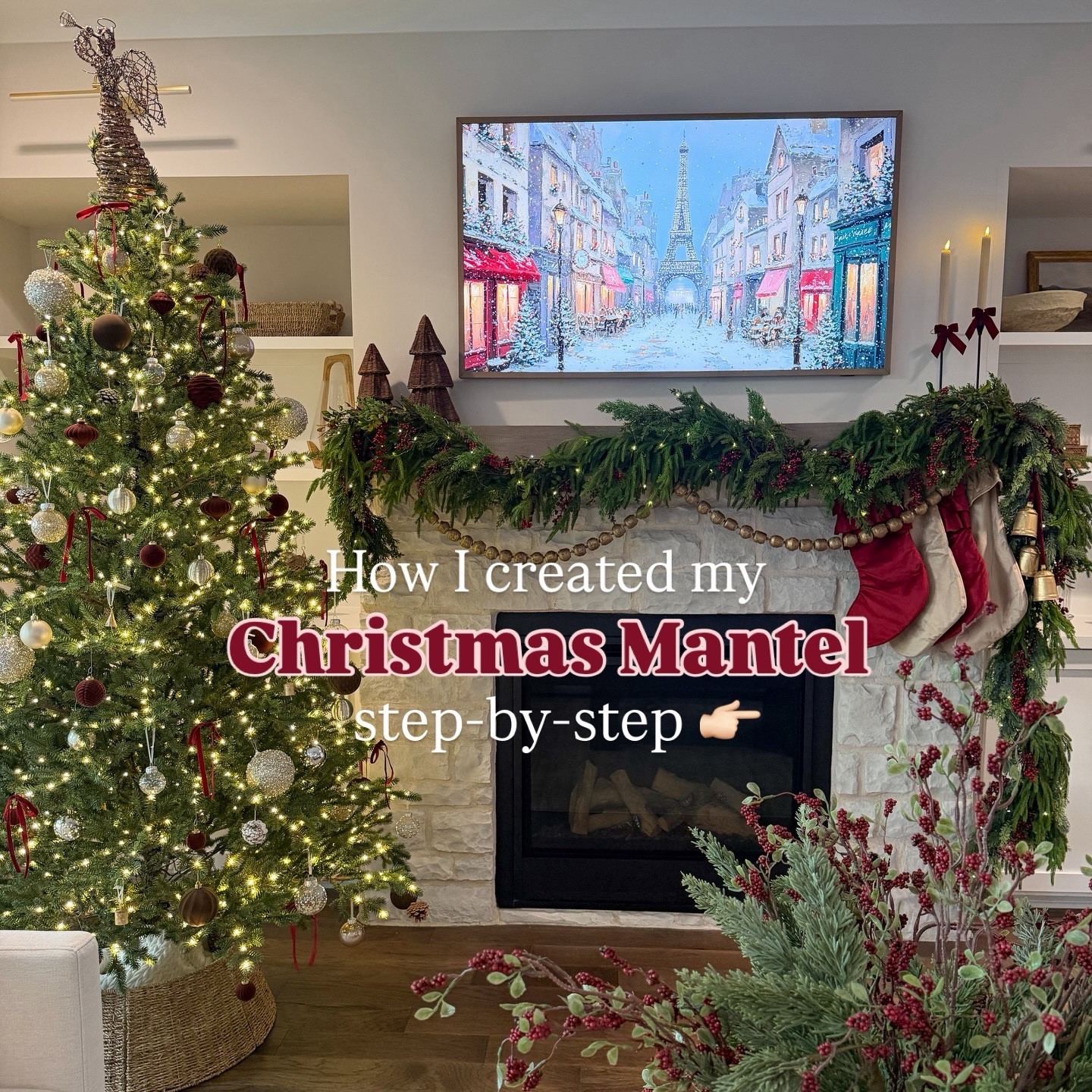 ✨2025 Christmas Mantel | SAVE this for inspo when decorating your own! 

Showing you how I created my Christmas Mantel step-by-step!

#christmas2025 #christmasdecor #christmasfireplace #christmasdecoratingideas

#LTKSeasonal #LTKHome #LTKHoliday