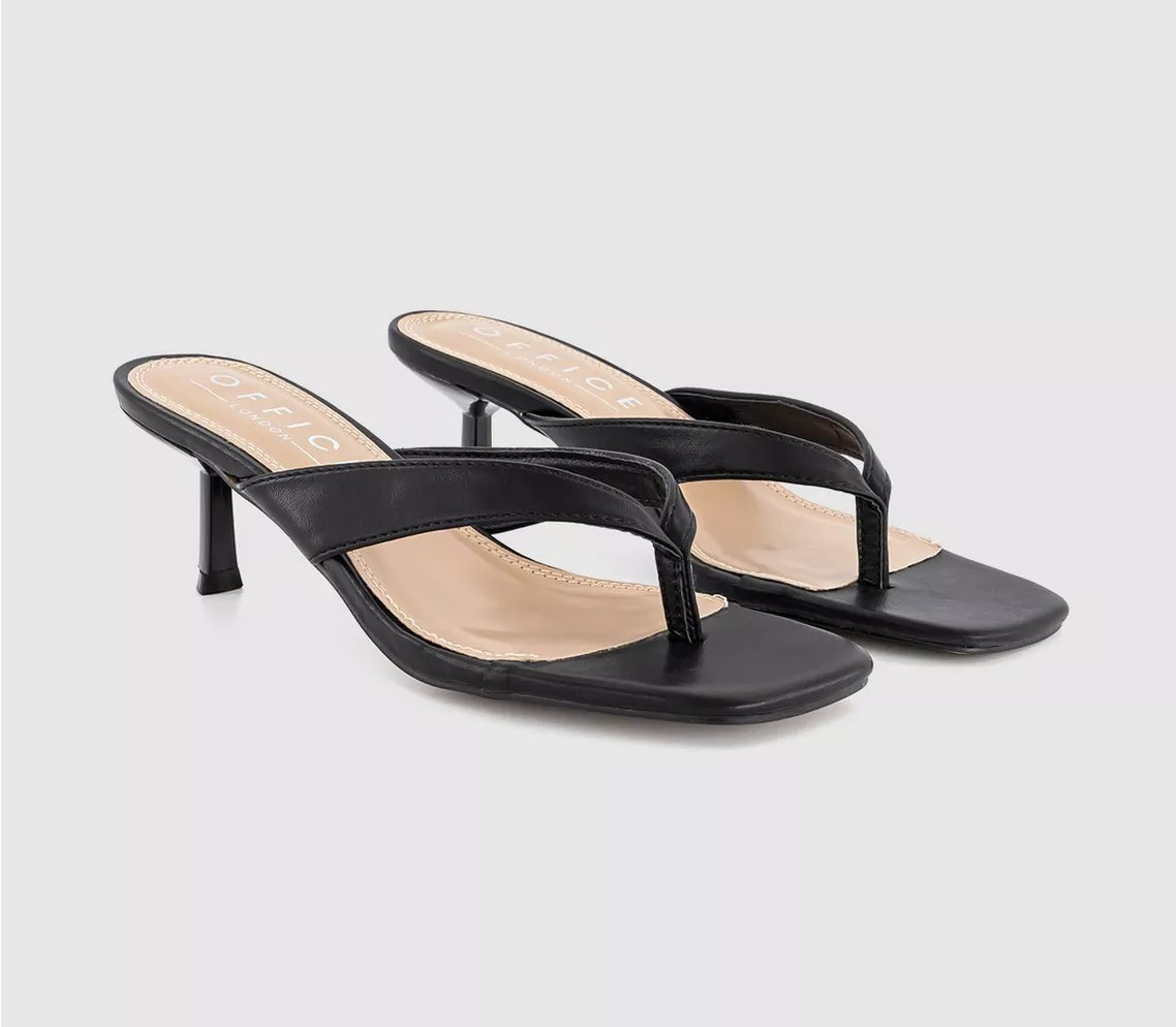 Mila Toe Post Heeled Sandals | Office Shoes (UK)