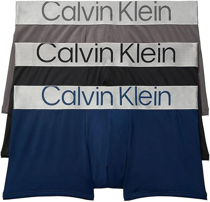 Calvin Klein Men's Sustainable Steel 3-Pack Trunk | Amazon (US)